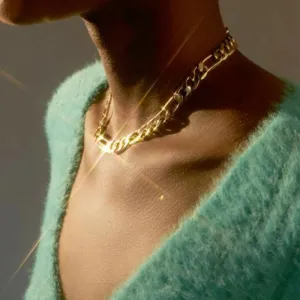 Minimalist Unisex Alloy Geometric Chain Choker Necklace