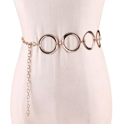Fashionable Metal Peach Heart Love Waist Chain for Women