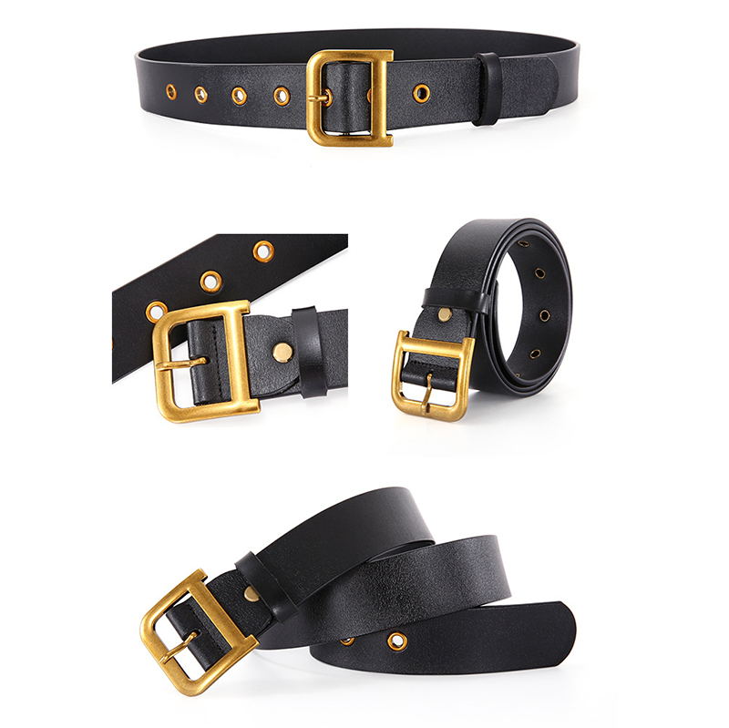 Wholesale Women Classic Metal Buckle Leather Belt