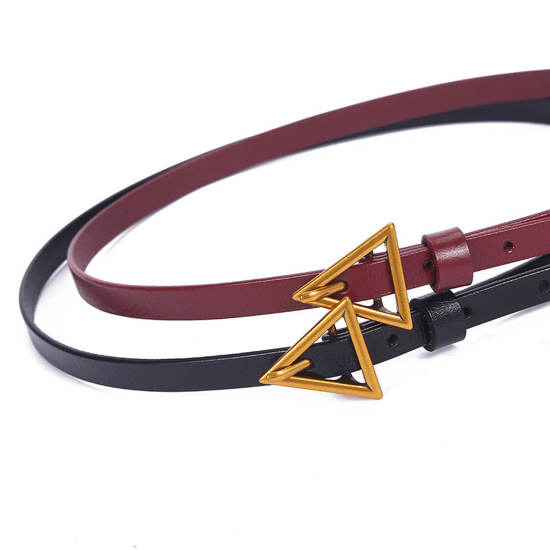 ベルト IUGAMAKARAS 40mm Double Point Belt TF5D0039 Double Circle Overlap Buckle Leather Belt – Most Wanted USA