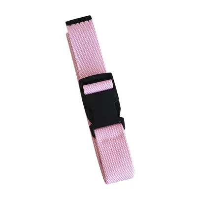 Adults Adjustable All-Match Canvas Belt With Plastic Rectangle Buckle Wild Style Unisex 120cm Length