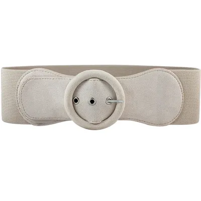 Fashion Women Sweater Windbreaker All-match Wide Imitation Leather Belt