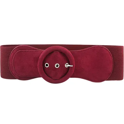 Fashion Women Sweater Windbreaker All-match Wide Imitation Leather Belt