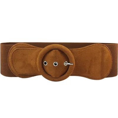 Fashion Women Sweater Windbreaker All-match Wide Imitation Leather Belt