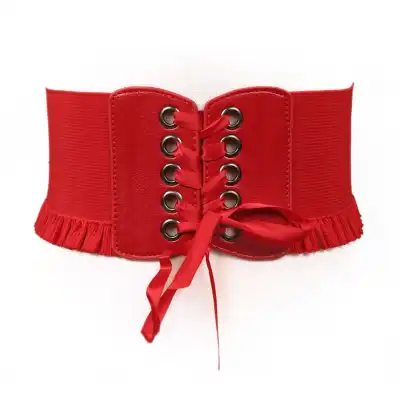Women's Fashion Lace Design Adjustable Waistband Belt