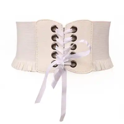 Women's Fashion Lace Design Adjustable Waistband Belt