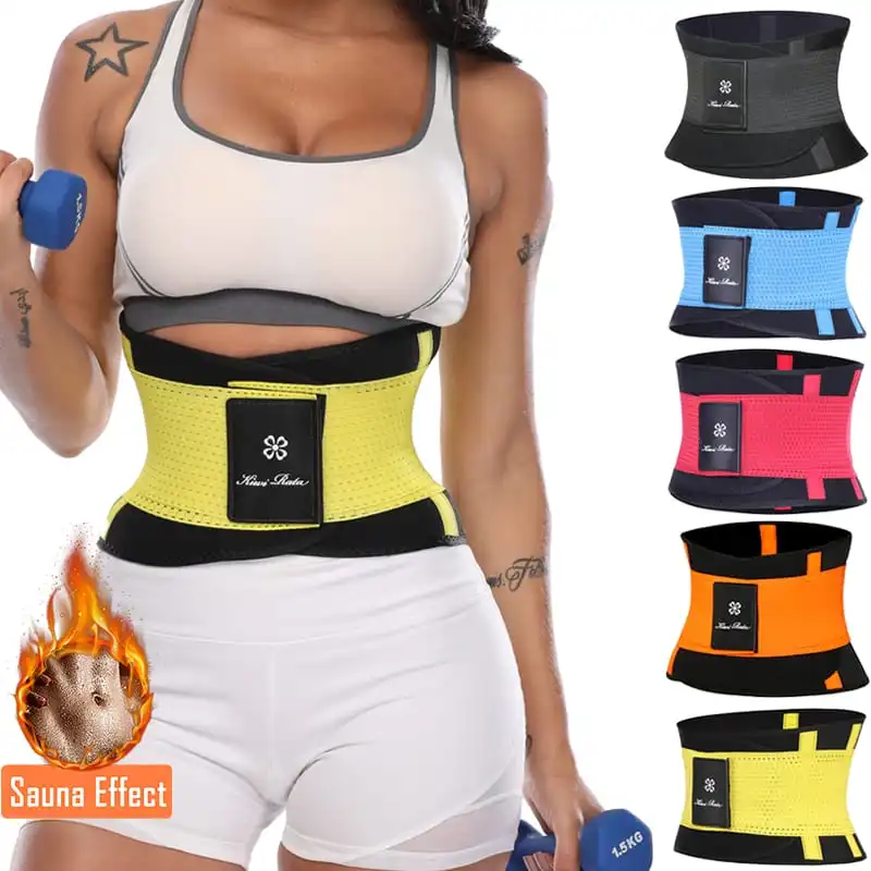 S-3XL Women Rubber High Waist Abdomen Belt for Home Fitness