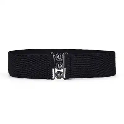Fashion Leopard Pattern Buckle Design Elastic Belt