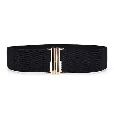 Fashion Leopard Pattern Buckle Design Elastic Belt