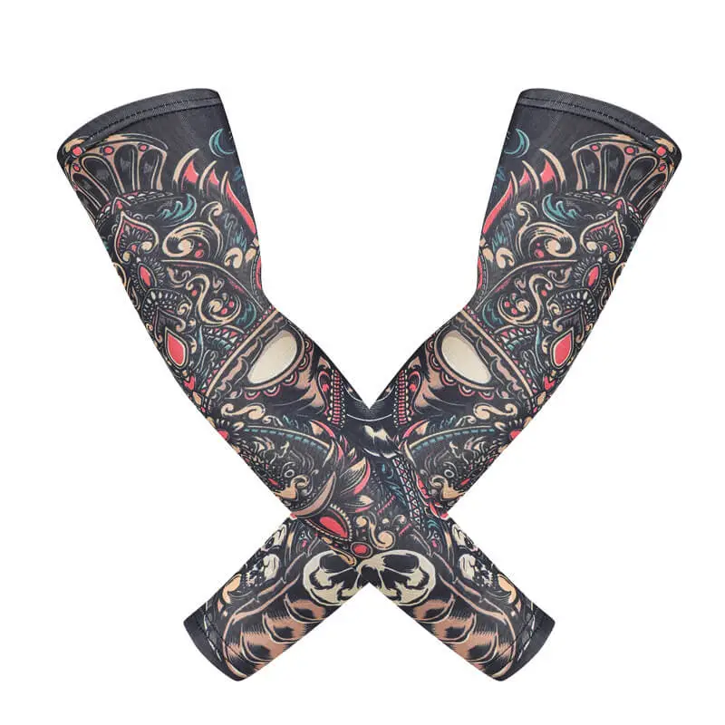 Unique Tattoo Design Arm Sleeves Spandex Lycra Gloves 40cm