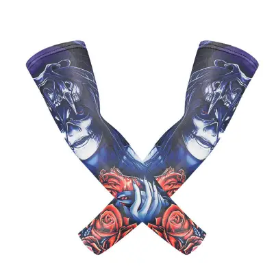 Unique Tattoo Design Arm Sleeves Spandex Lycra Gloves 40cm
