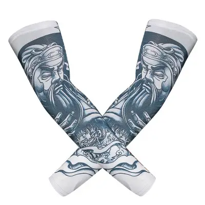 Unique Tattoo Design Arm Sleeves Spandex Lycra Gloves 40cm