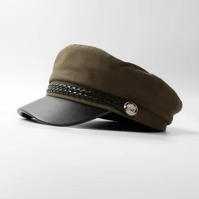 Women Casual Retro Flat-top Berets Hats