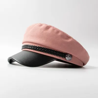 Women Casual Retro Flat-top Berets Hats