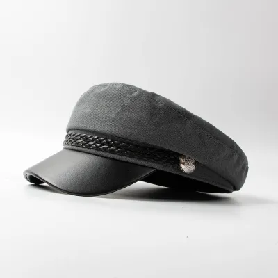 Women Casual Retro Flat-top Berets Hats