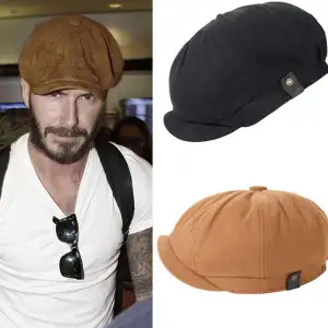 Men Fashion Retro Cotton-linen Beret Hats