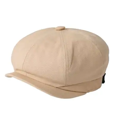 Men Fashion Retro Cotton-linen Beret Hats
