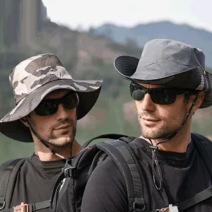 UV Protection Folding Fisherman Cowboy Sun Cap for Men