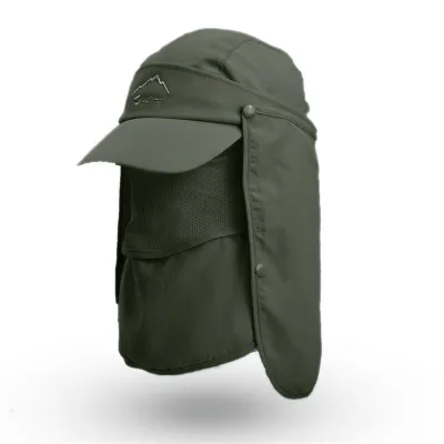 Outdoor Sun Protection Quick-dry Fishing Cap Unisex Adjustable 56-58cm