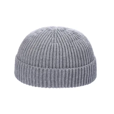 Fashion Winter Warm Knitted Beanie Unisex Dome Monochrome