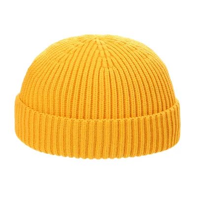 Fashion Winter Warm Knitted Beanie Unisex Dome Monochrome