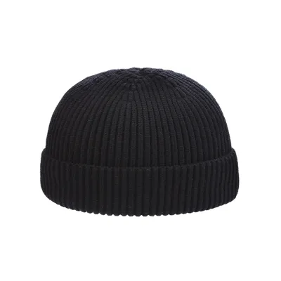 Fashion Winter Warm Knitted Beanie Unisex Dome Monochrome