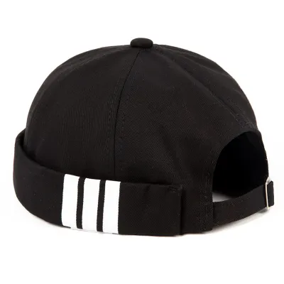 Fashion Letter Print Cotton Brimless Skullies Beanie Cap