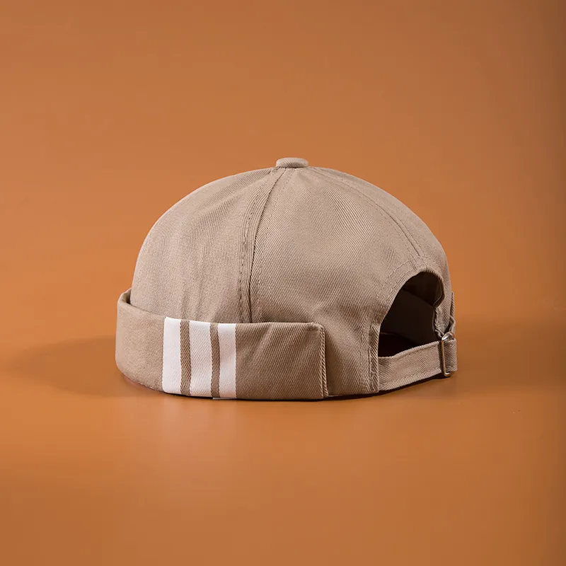 Fashion Letter Print Cotton Brimless Skullies Beanie Cap