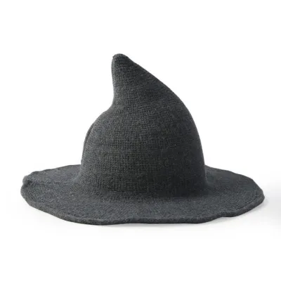 Women Funny Solid Color Wool Wizard Hat
