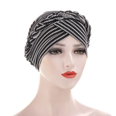 Women Fashion Tie Dye Braid Turban