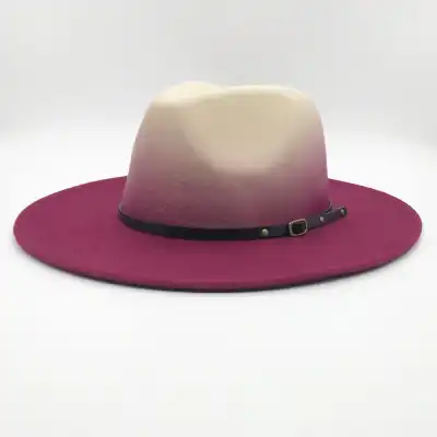 Fashion Warm Gradient Colored Fedora Hat
