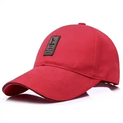 Men's Simple Letter Label Solid Color Cone Hat