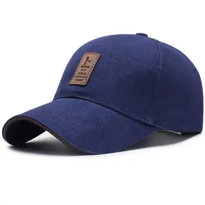 Men's Simple Letter Label Solid Color Cone Hat