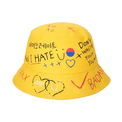Creative Graffiti Design Bucket Hat Cotton Unisex