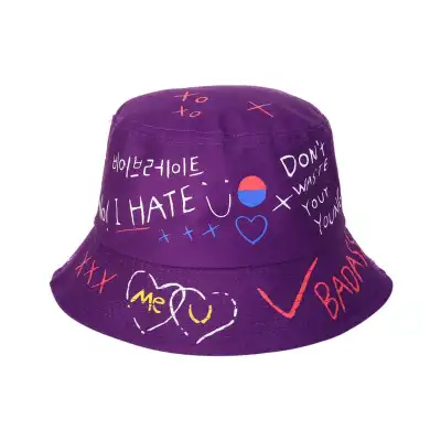 Creative Graffiti Design Bucket Hat Cotton Unisex