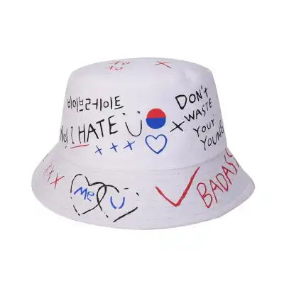 Creative Graffiti Design Bucket Hat Cotton Unisex