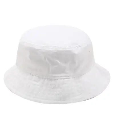 Fashion Solid Color Cotton Bucket Hat Unisex