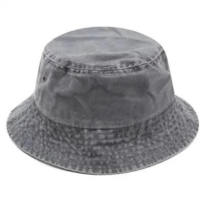 Fashion Solid Color Cotton Bucket Hat Unisex