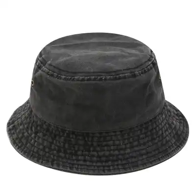 Fashion Solid Color Cotton Bucket Hat Unisex
