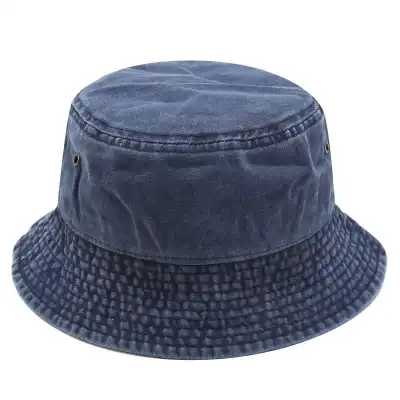 Fashion Solid Color Cotton Bucket Hat Unisex