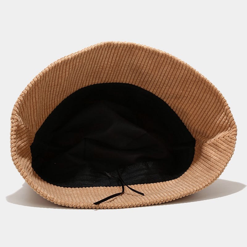 非行兄弟(Delinquent Bros)Corduroy Bucket Hat in Black
