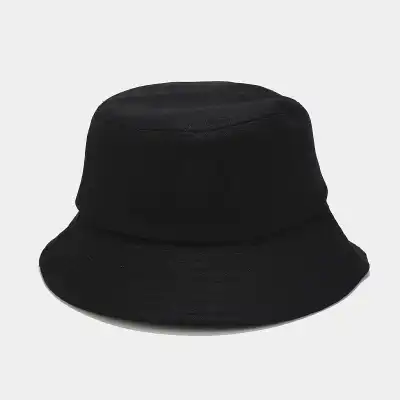 Simple Solid Color Cotton Bucket Hat Unisex