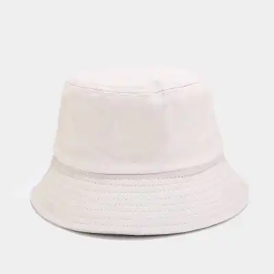 Simple Solid Color Cotton Bucket Hat Unisex