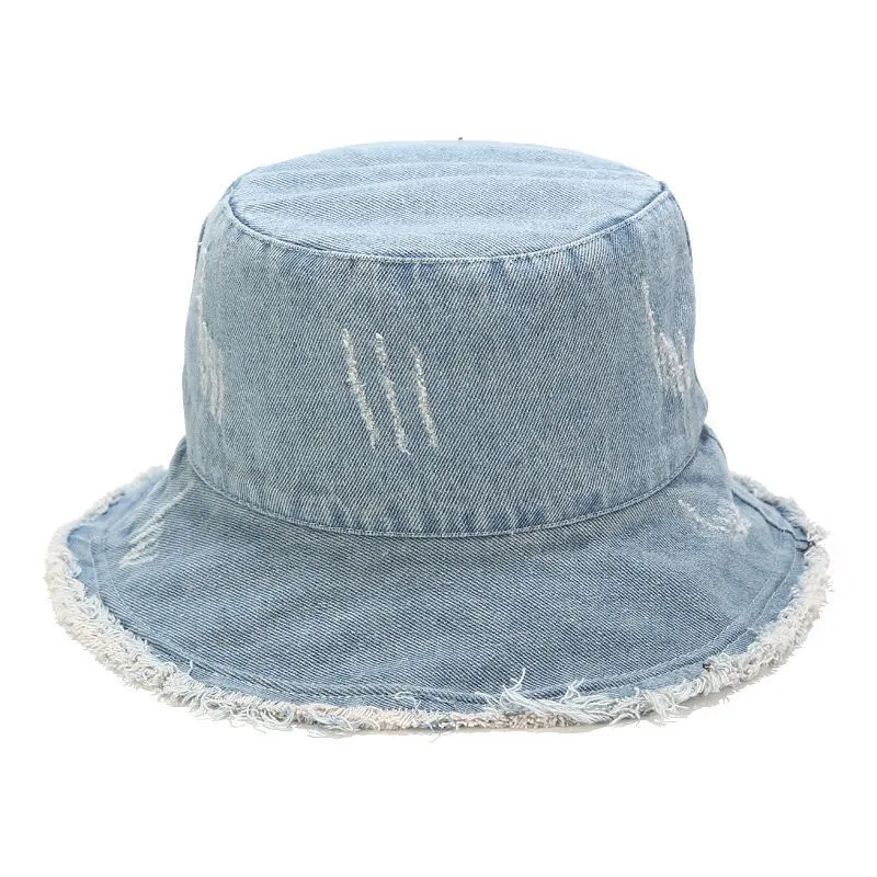 Vintage Script Denim Bucket Hat • YYG Charlottetown • YHM Designs Classic Denim