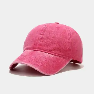 Retro Solid Color Adjustable Cotton Dome Cap for Youth