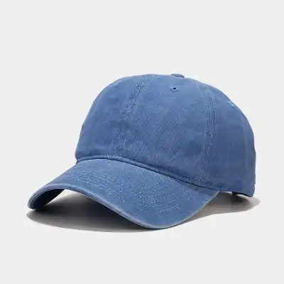 Retro Solid Color Adjustable Cotton Dome Cap for Youth