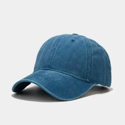 Retro Solid Color Adjustable Cotton Dome Cap for Youth