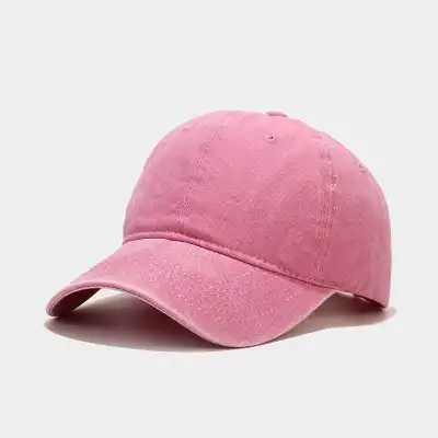 Retro Solid Color Adjustable Cotton Dome Cap for Youth