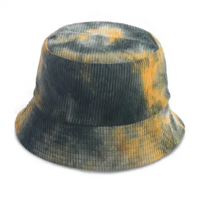 Vintage Tie-dye Corduroy Bucket Hat