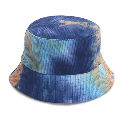 Vintage Tie-dye Corduroy Bucket Hat